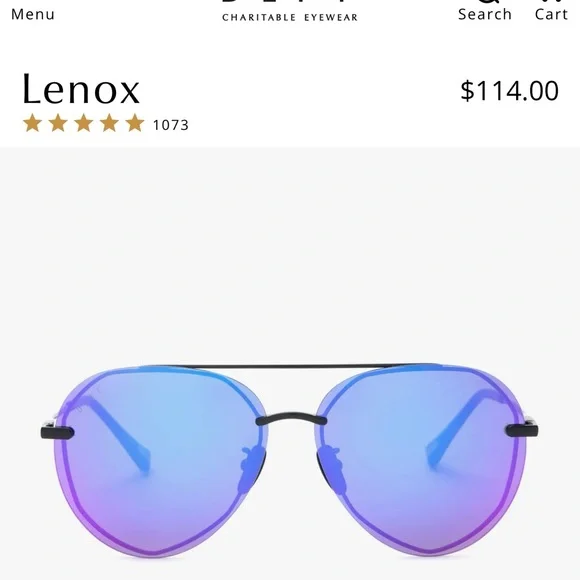 Diff Eyewear | Accessories | Diff Lenox Gradient Blue And  display picture 1